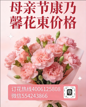 潍坊花店母亲节康乃馨花束